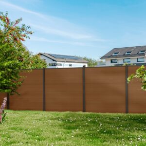 MAX WPC-Steckzaunset 175x168 cm