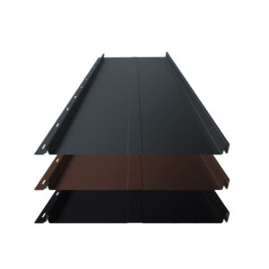 Stehfalz Panel Retro 25 | Dach & Wand | 0,60 mm | Aluminium | Prägung | 340mm Breite | 25 µm Matt