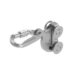 Horizontaler Lauf-Karabinerhaken | Blank