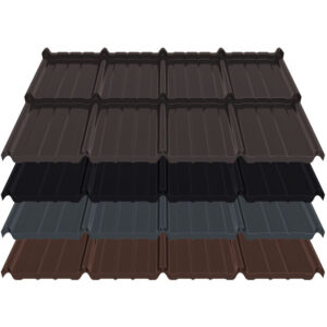 Pfannenblech Estima | 0,50 mm | Stahl | Modullänge 350 mm | 35 µm Mattpolyester