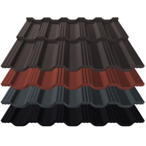 Pfannenblech Germania Simetric | 0,50 mm | Stahl | Modullänge 350 mm | 36 µm ThyssenKrupp ICE Crystal