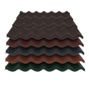 Pfannenblech Typ 2 | 0,50 mm | Stahl | Modullänge 350 mm | 60 µm PURAMID