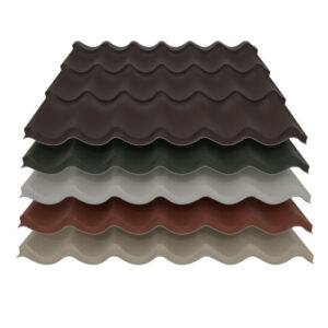 Pfannenblech Typ 2 | 0,63 mm | Stahl | Modullänge 350 mm | 25 µm Polyester