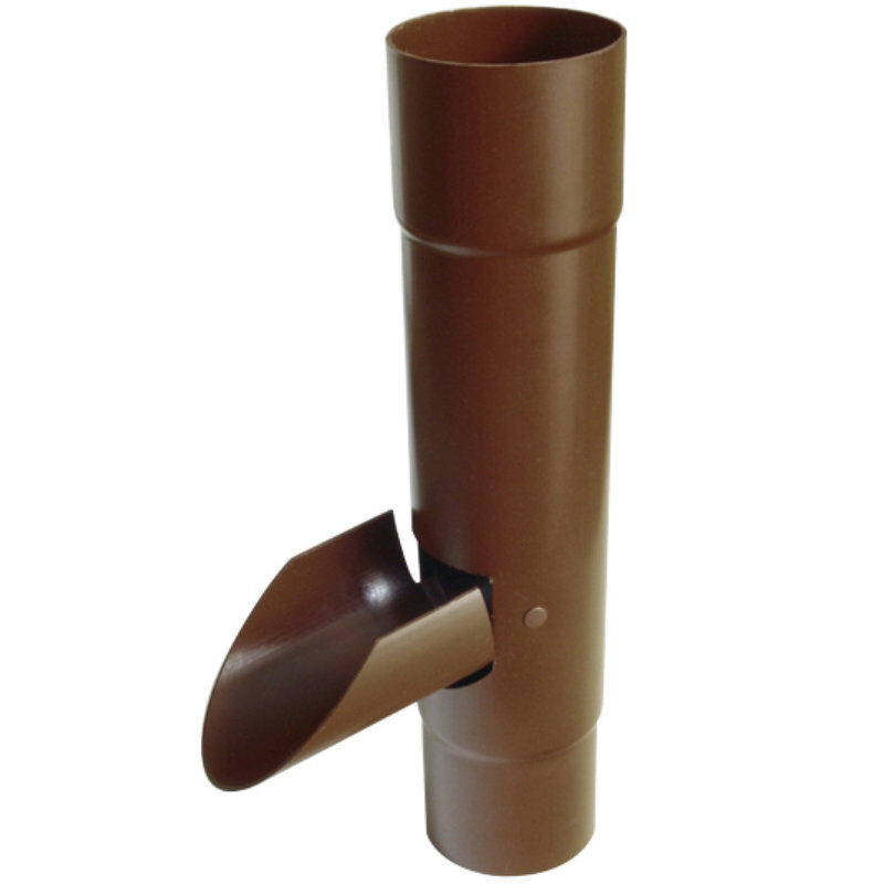 Regenwasserfänger 90mm für 125 mm Kunststoff Dachrinne 1 Regenwasserfänger 90mm für 125 mm Kunststoff Dachrinne
