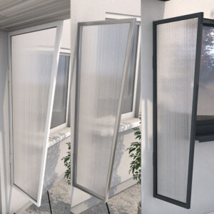 Seitenblende | B2 | Stegplatte | klar