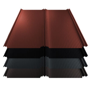 Stehfalz T-Panel | Dach | 0,50 mm | Stahl | Nanowelle | 1100 mm Breite | 36 µm ThyssenKrupp ICE Crystal