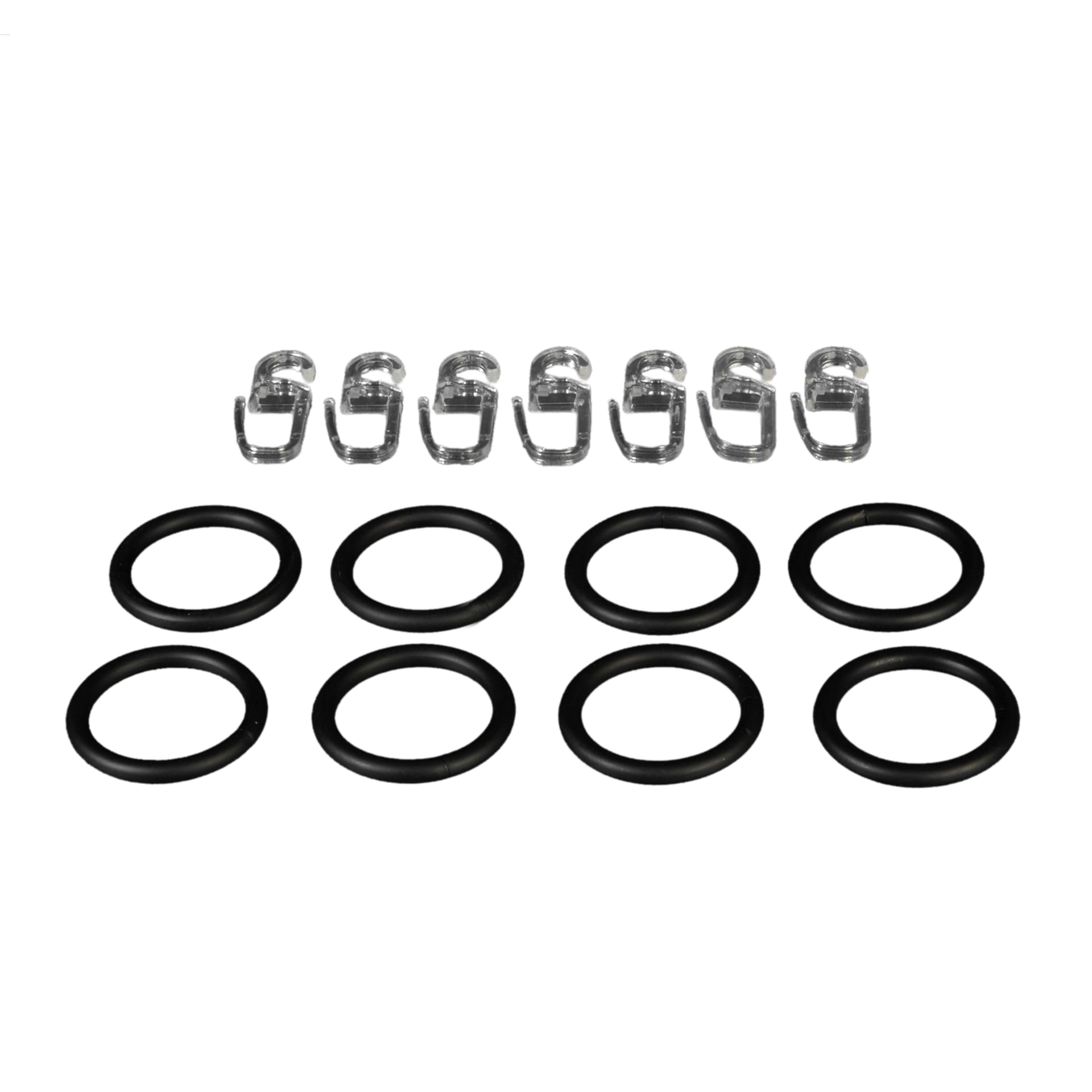 Gardinenring mit Faltenlegehaken für Scheibenstangen, Ø12mm, 8 Stück 1 Gardinenring mit Faltenlegehaken für Scheibenstangen, Ø12mm, 8 Stück