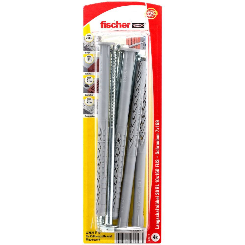 Langschaftdübel SXRL FUS K, 4 Stück 1 Langschaftdübel SXRL FUS K, 4 Stück