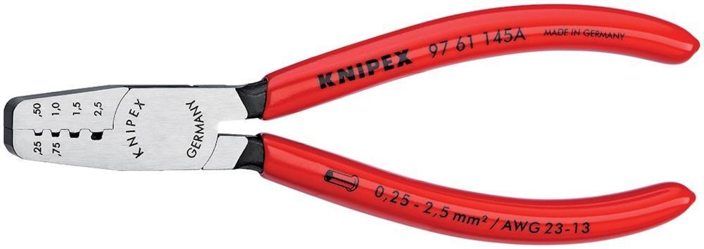 Aderendhülsenzange mit Kunststoffgriffen mm 0,25-2,5qmm KNIPEX 1 Aderendhülsenzange mit Kunststoffgriffen mm 0,25-2,5qmm KNIPEX