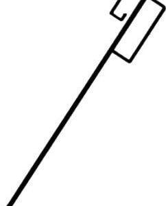 Absperrhalter geschlossene Ausführung 1250 x 14 mm