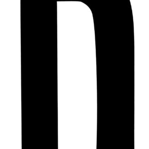 Klebefolien Lettern/Großbuchstaben schwarz