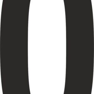 Klebefolien Lettern/Großbuchstaben schwarz