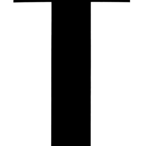 Klebefolien Lettern/Großbuchstaben schwarz