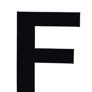 Klebefolien Lettern/Großbuchstaben schwarz