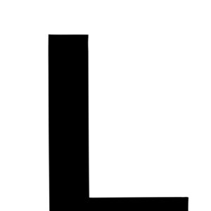 Klebefolien Lettern/Großbuchstaben schwarz