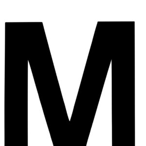Klebefolien Lettern/Großbuchstaben schwarz