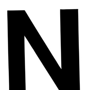 Klebefolien Lettern/Großbuchstaben schwarz
