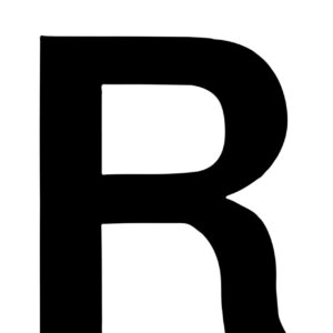 Klebefolien Lettern/Großbuchstaben schwarz