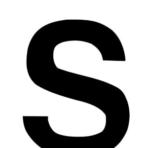Klebefolien Lettern/Großbuchstaben schwarz