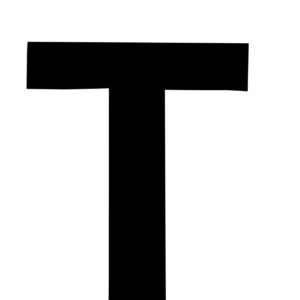 Klebefolien Lettern/Großbuchstaben schwarz