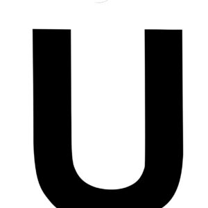 Klebefolien Lettern/Großbuchstaben schwarz