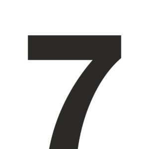 Klebeziffer 35mm schwarz