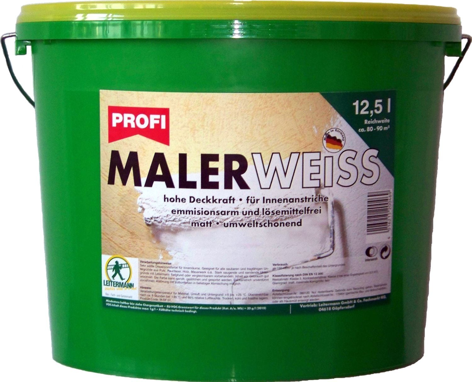 Leitermann Malerweiss Profi 12,5 l 1 Leitermann Malerweiss Profi 12,5 l