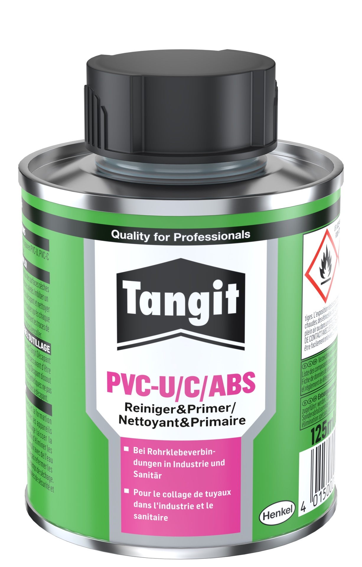 PVC Reiniger & Primer PVC-U/C/ABS, 125ml 1 PVC Reiniger & Primer PVC-U/C/ABS, 125ml