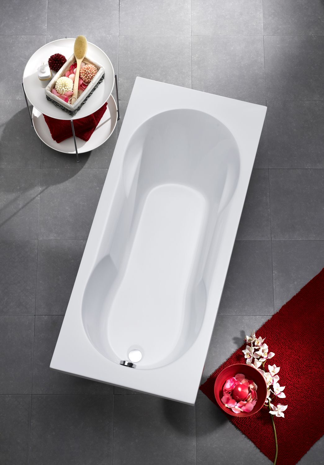 Badewanne Nixe, 1700x750/400mm, weiß 1 Badewanne Nixe, 1700x750/400mm, weiß