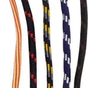 Schnürsenkel, 120 cm, dick, schwarz-grau-gelb
