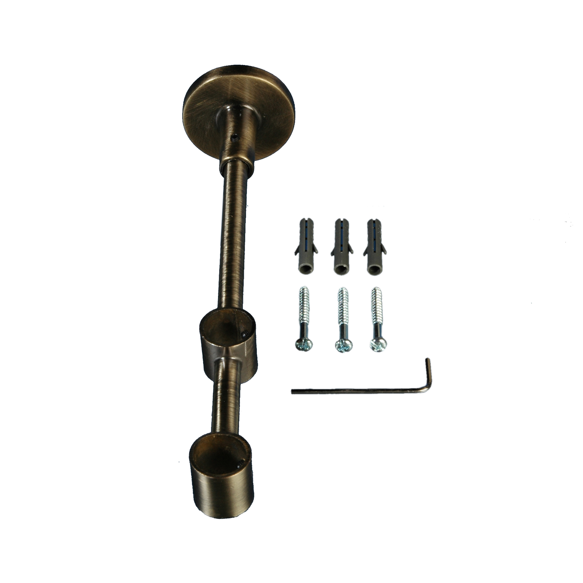 Träger für Gardinenstangen zweiläufig, 20cm, 1 Stück 1 Träger für Gardinenstangen zweiläufig, 20cm, 1 Stück