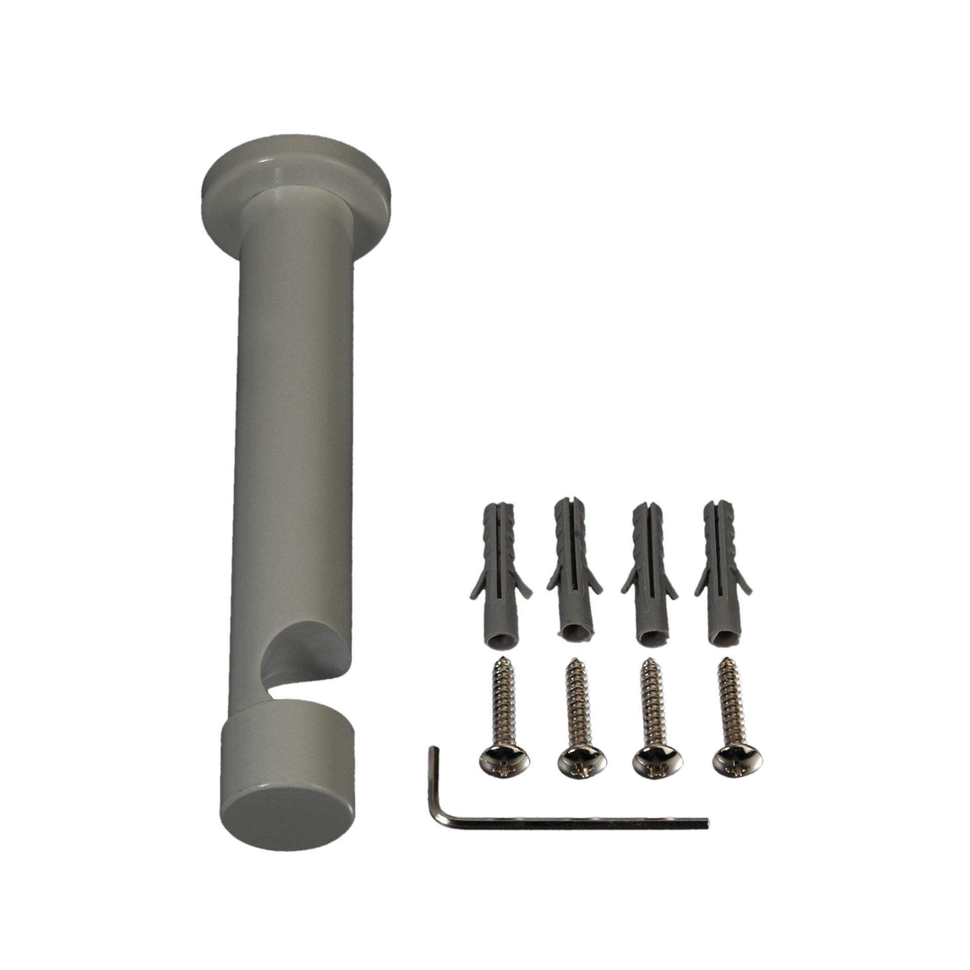 Träger für Gardinenstangen 12,5 cm mit Schraubkappe Power 1 Träger für Gardinenstangen 12,5 cm mit Schraubkappe Power