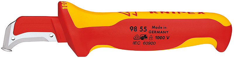 Knipex Kabelmantelmesser VDE 155mm Klinge 38mm 1 Knipex Kabelmantelmesser VDE 155mm Klinge 38mm