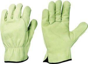 Fahrerhandschuh Driver, Rindnappa, Größe 10, grün/beige