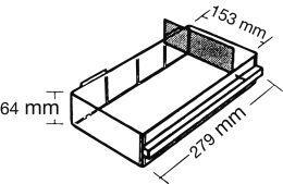 Ersatz-Schublade Typ E H57xB275xT135 mm