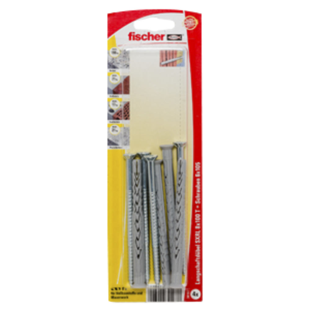 Langschaftdübel SXRL T K, 4 Stück 1 Langschaftdübel SXRL T K, 4 Stück