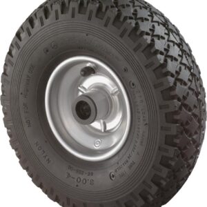 Luftrad C90.400,400/100mmNabenl.75,Bohr.20,RillenpRL,Gummi schw.