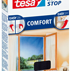 Tesa Fliegengitter Klettband Comfort für bodentiefe Fenster