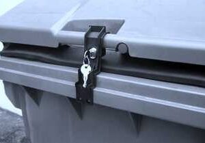 Mülltonnenverschluss für Sulo-Container Runddeckel mit Kindersic