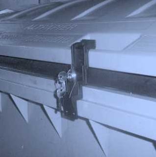 Mülltonnenverschluss für Otto-Container Runddeckel 1 Mülltonnenverschluss für Otto-Container Runddeckel