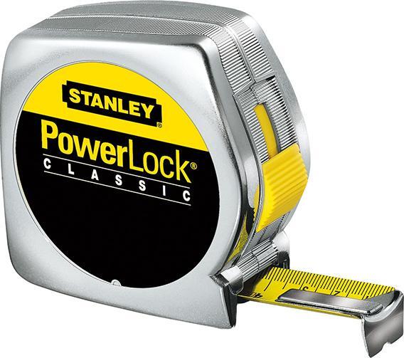 Taschenbandmass Kunststoff 8m25mm POWERLOCK Stanley 1 Stück 1 Taschenbandmass Kunststoff 8m25mm POWERLOCK Stanley 1 Stück