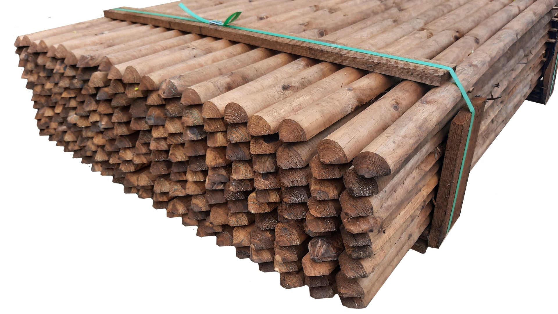 Robuste halbrunde Zaunlatte – perfekt für langlebige Gartenprojekte 1 Robuste halbrunde Zaunlatte – perfekt für langlebige Gartenprojekte