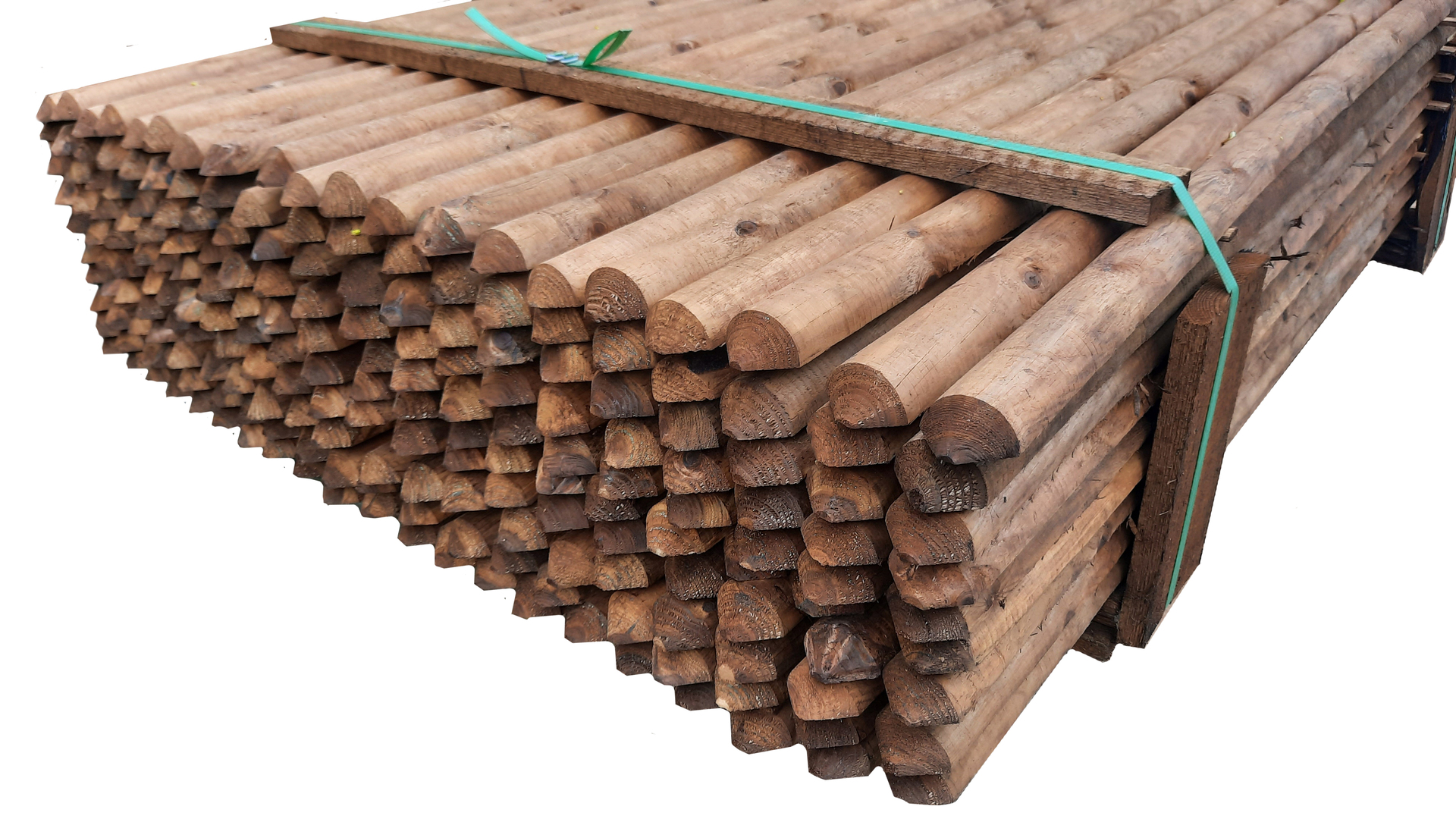 Robuste halbrunde Zaunlatte – perfekt für langlebige Gartenprojekte 1 Robuste halbrunde Zaunlatte – perfekt für langlebige Gartenprojekte