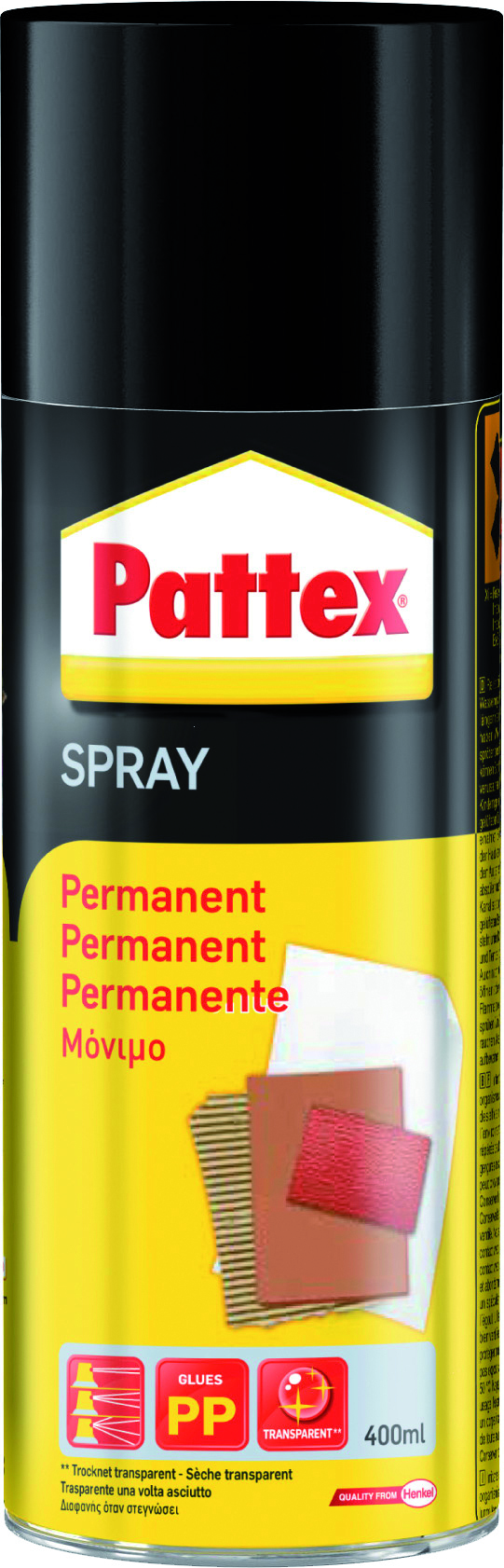 Power Sprühkleber Permanent, transparent, 400ml 1 Power Sprühkleber Permanent, transparent, 400ml