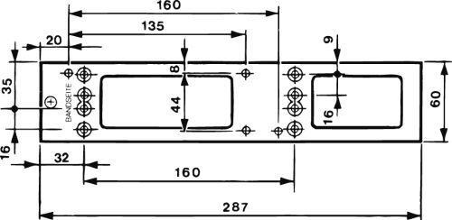 Montageplatte zu TS 4000/5000 silberfarbig