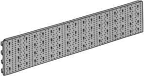 Lochplatte weiß 800X200mm