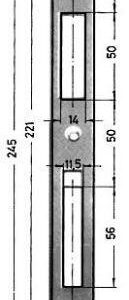 Schliessblech Nr 0129-02-24/245X24X2 mm verzinkt