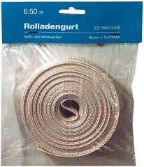 Rolladengurt im Polybeutel, silber 15mmx6,5m Reissfestigkeit: 41