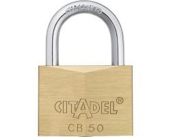 ABUS Messing-Vorhangschloss Citadel