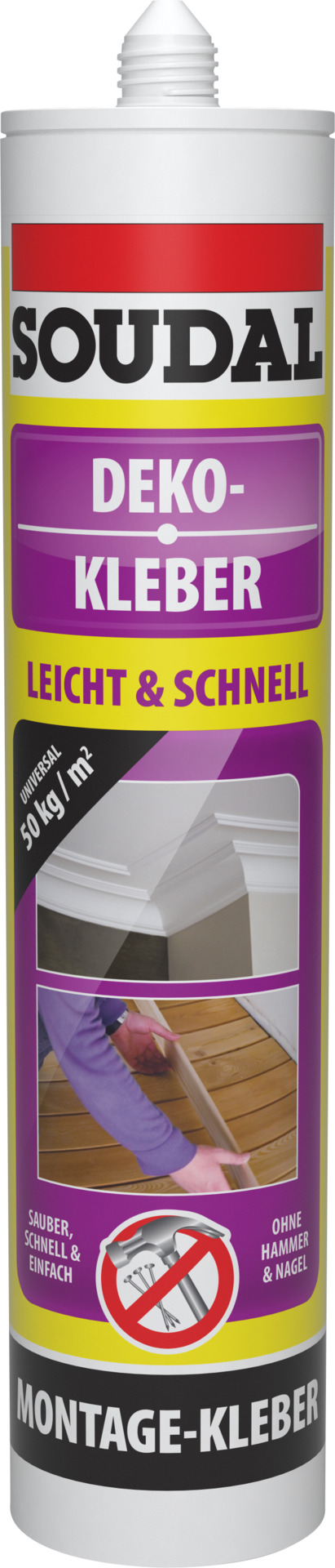 Deko-Kleber, 310ml, weiß 1 Deko-Kleber, 310ml, weiß